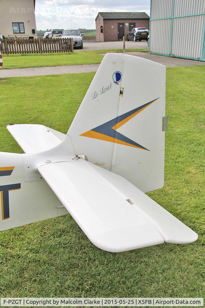 F-PZGT, Giraudet DG.01 Loriot C/N 01, Giraudet DG.01 Loriot, a visitor from France at Fishburn Airfield, May 39th 2015.
