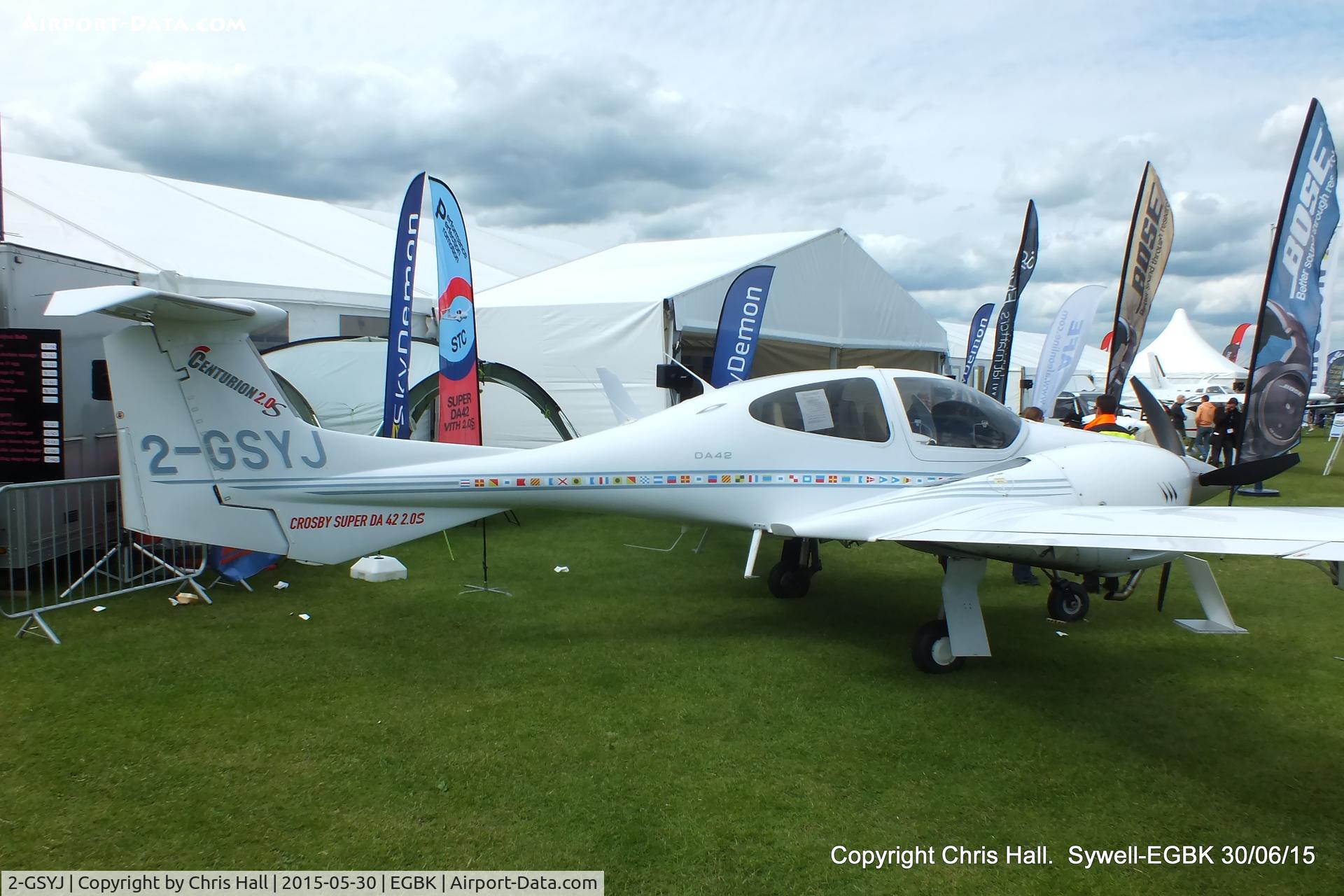 2-GSYJ, 2006 Diamond DA-42 Twin Star C/N 42.135, at Aeroexpo 2015