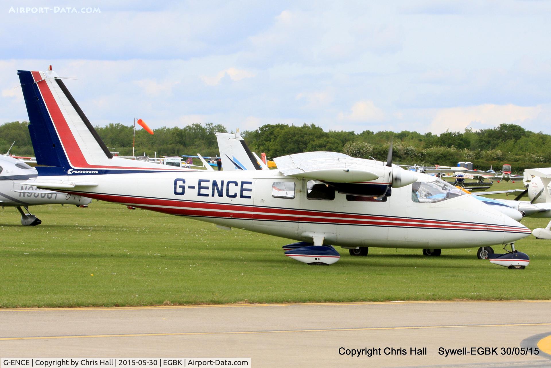 G-ENCE, 1978 Partenavia P-68B C/N 141, at Aeroexpo 2015