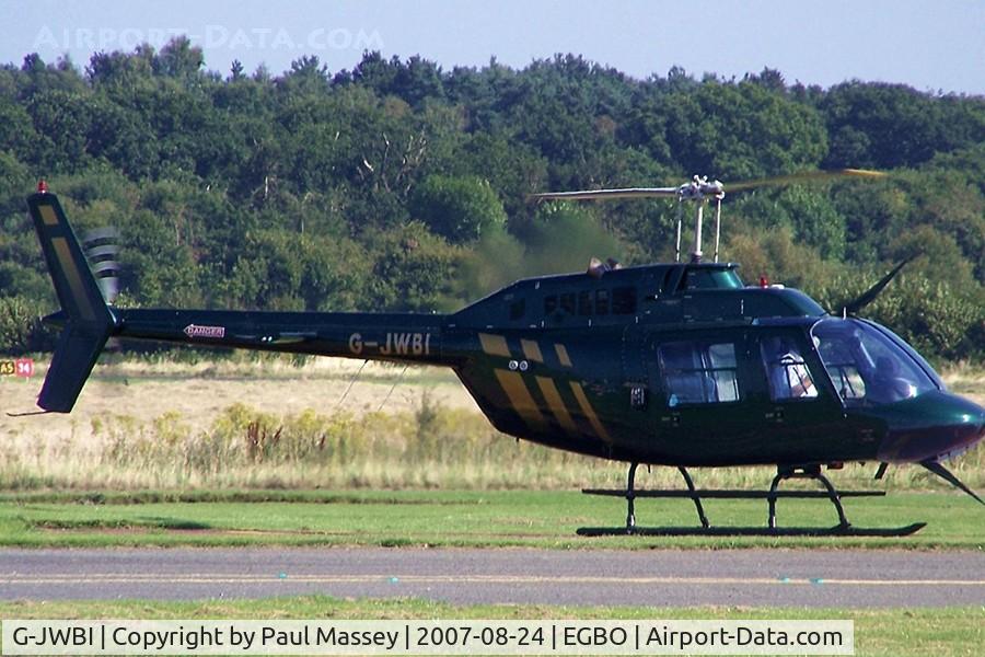 G-JWBI, 1975 Agusta AB-206B JetRanger II C/N 8435, EX:-G-RODS,G-NOEL,G-BCWN.