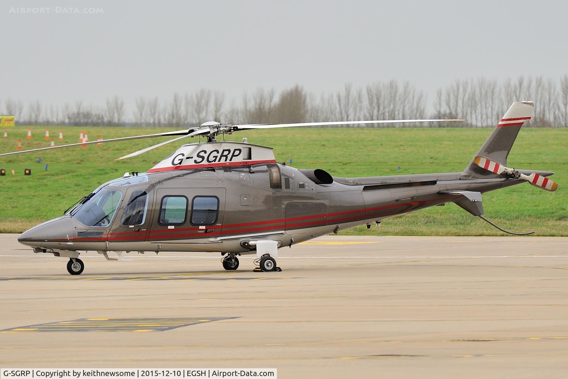 G-SGRP, 2011 AgustaWestland AW-109SP Grand New C/N 22236, Nice visitor.