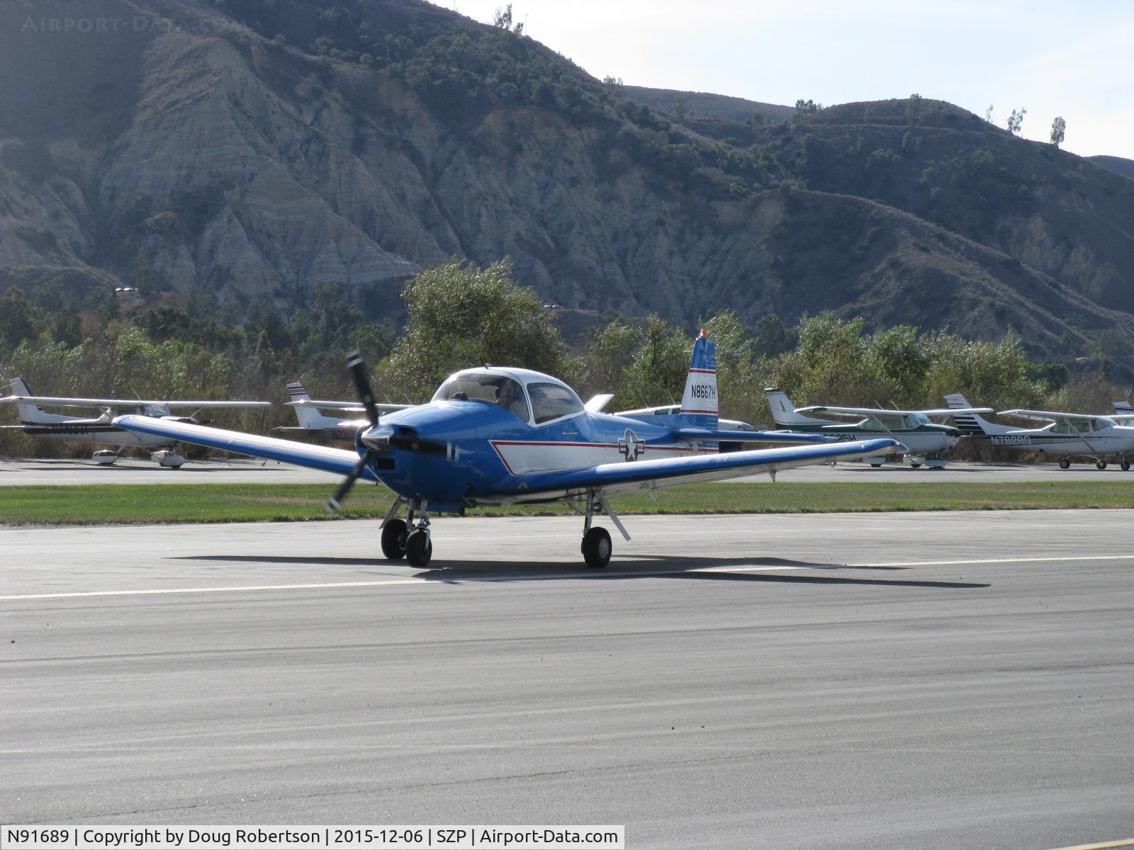 N91689, 1946 North American Navion (NA-145) C/N NAV-4-431, 1946 North American NAVION, Continental E225 Upgrade, takeoff roll Rwy 04, Young Eagles flight
