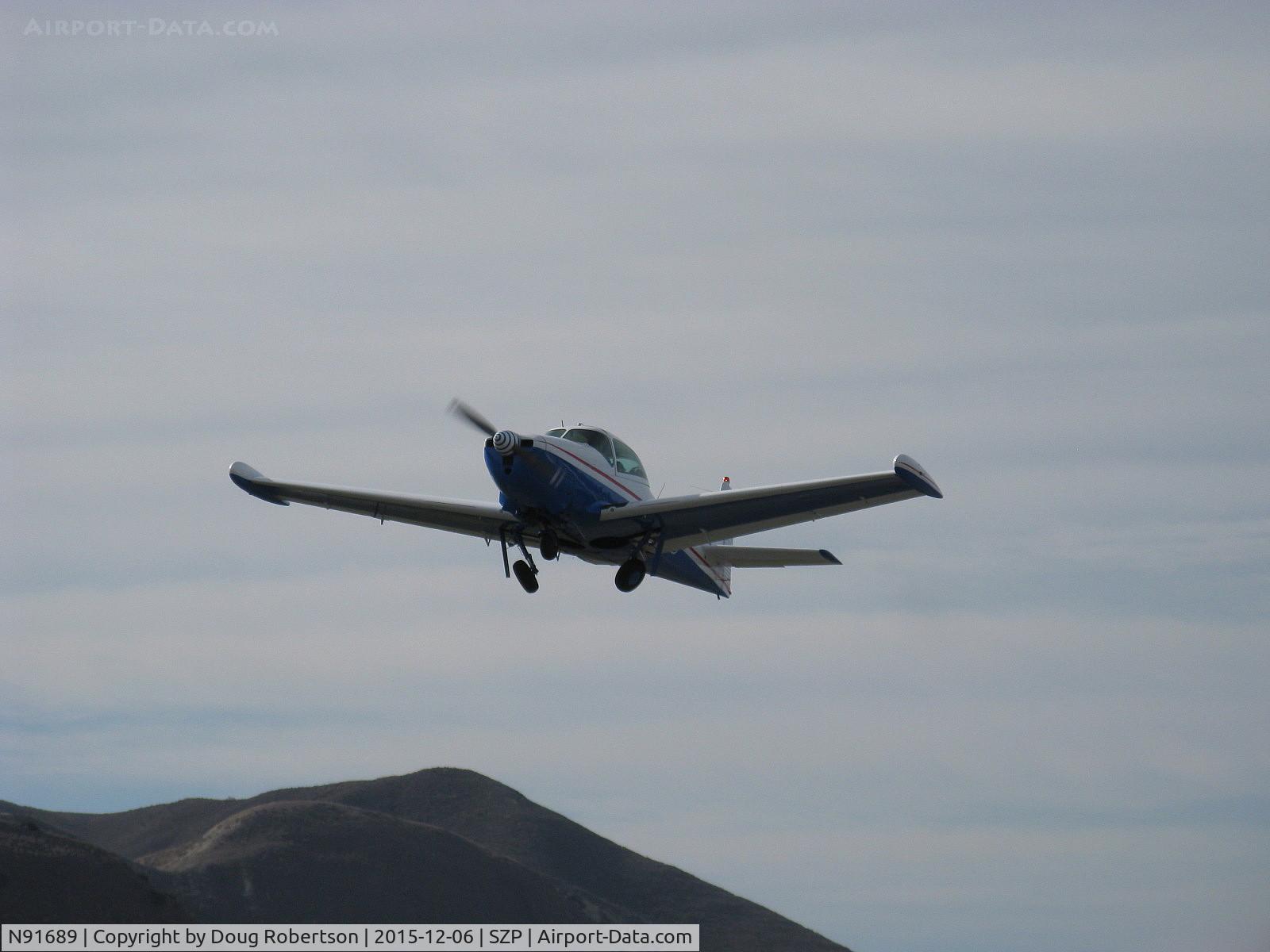 N91689, 1946 North American Navion (NA-145) C/N NAV-4-431, 1946 North American NAVION, Continental E225 Upgrade, takeoff climb Rwy 04 gear cycling up, Young Eagles flight