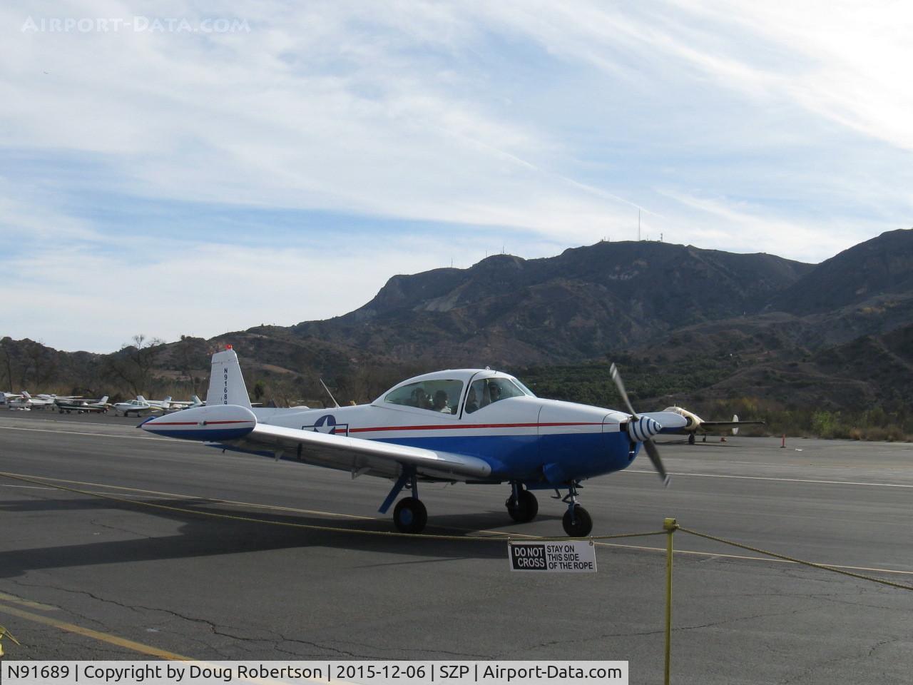 N91689, 1946 North American Navion (NA-145) C/N NAV-4-431, 1946 North American NAVION, Continental E225 Upgrade, taxi to Rwy 04, Young Eagles flight