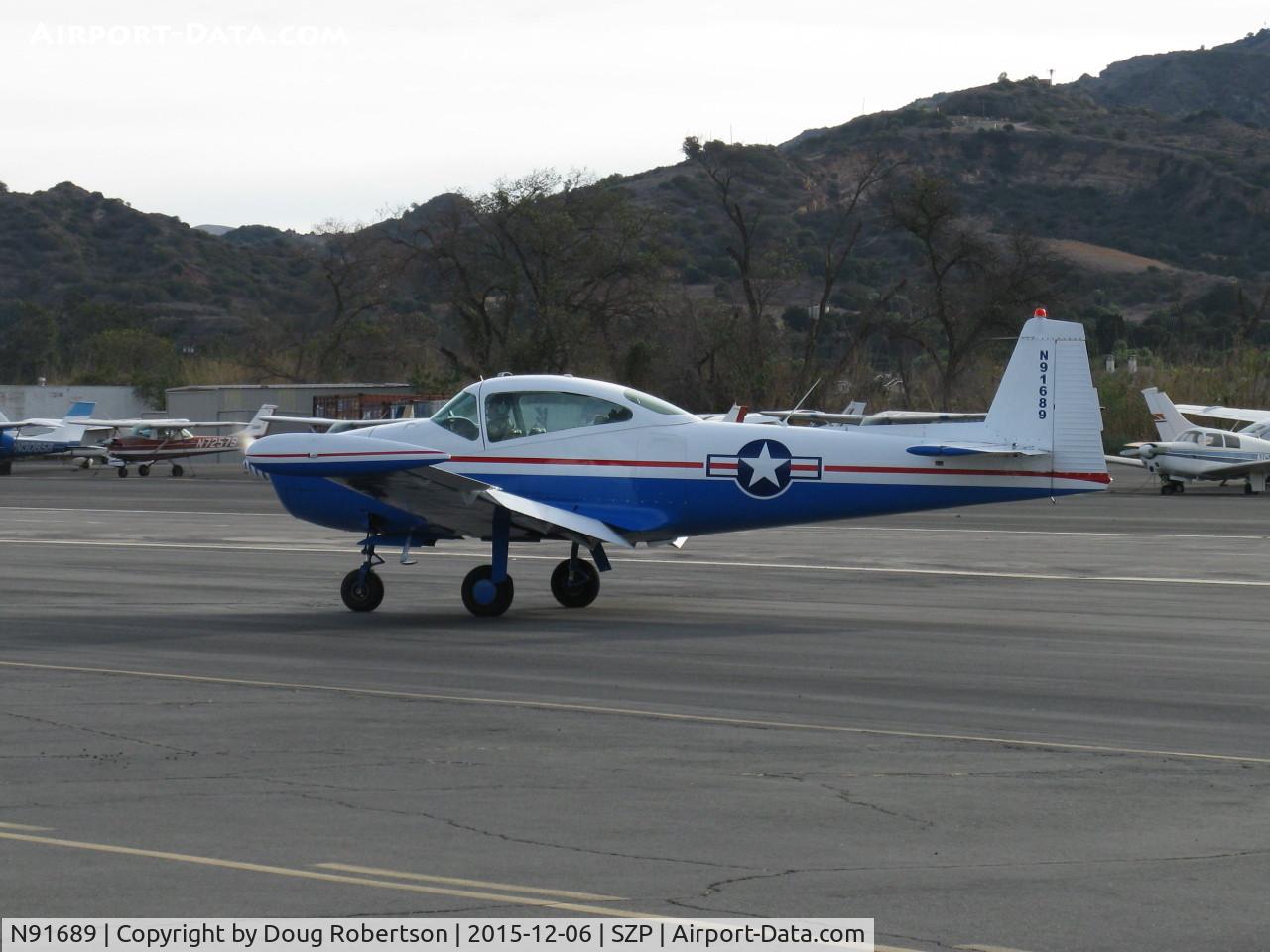 N91689, 1946 North American Navion (NA-145) C/N NAV-4-431, 1946 North American NAVION, Continental E225 upgrade, taxi off the active