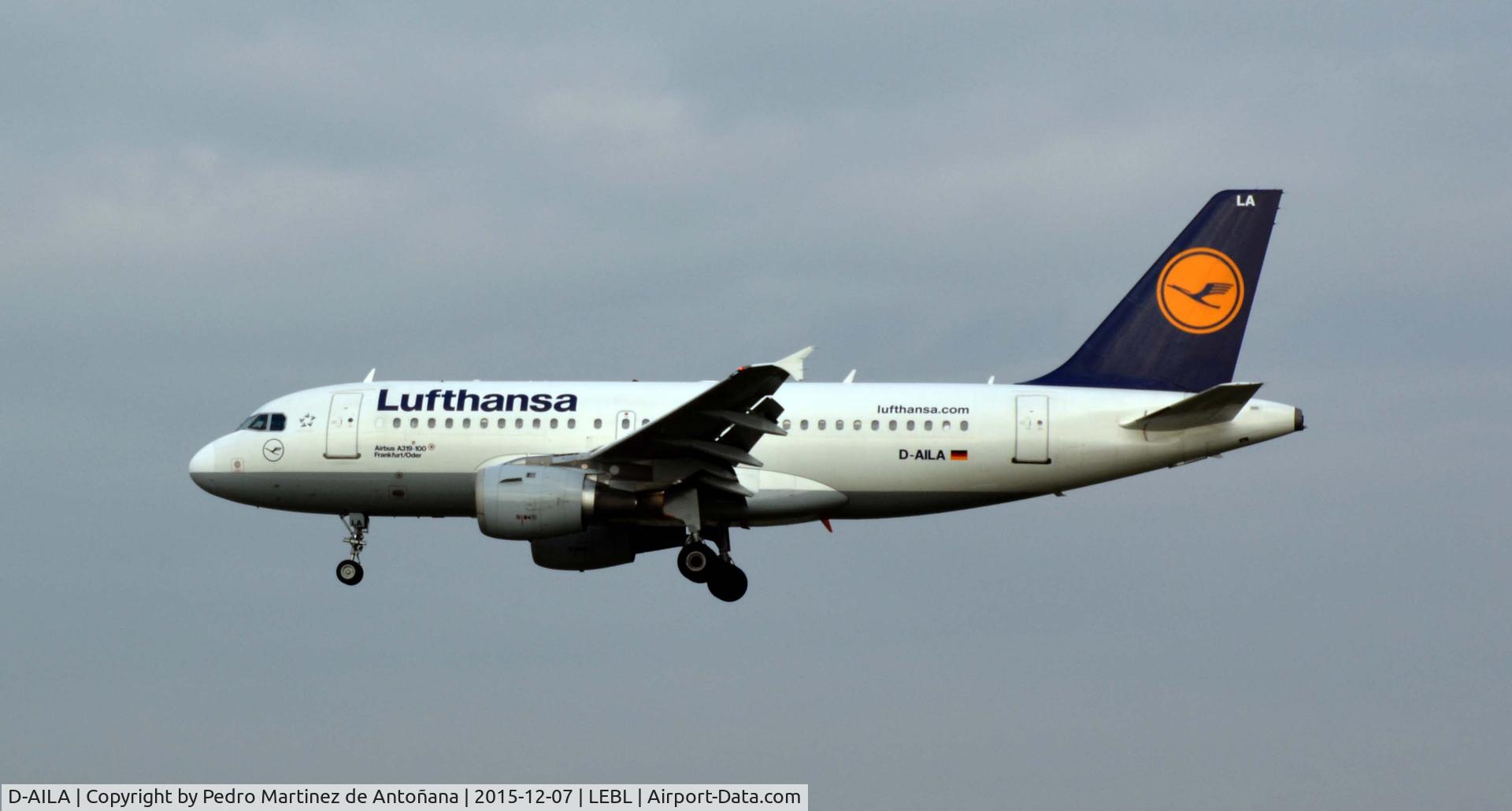 D-AILA, 1996 Airbus A319-114 C/N 609, El Prat -  Barcelona -. España
