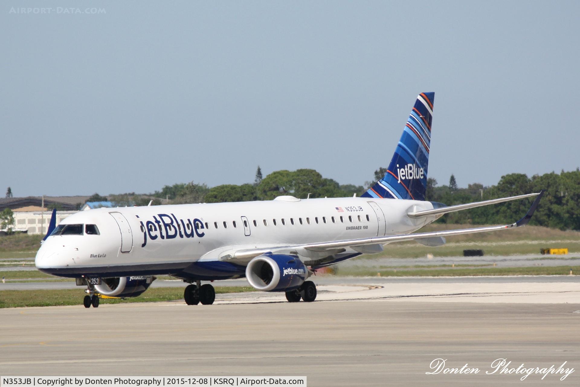 N353JB, 2012 Embraer 190AR (ERJ-190-100IGW) C/N 19000576, JetBlue Flight 163 (N353JB) 