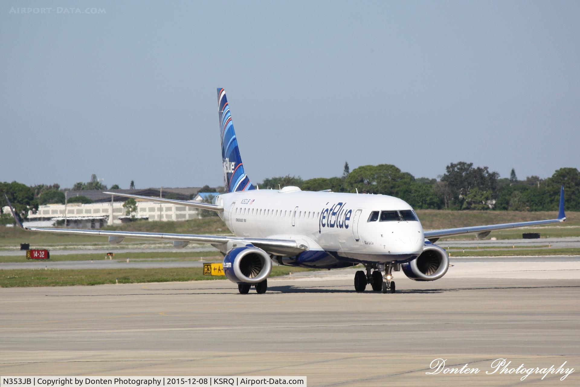 N353JB, 2012 Embraer 190AR (ERJ-190-100IGW) C/N 19000576, JetBlue Flight 163 (N353JB) 