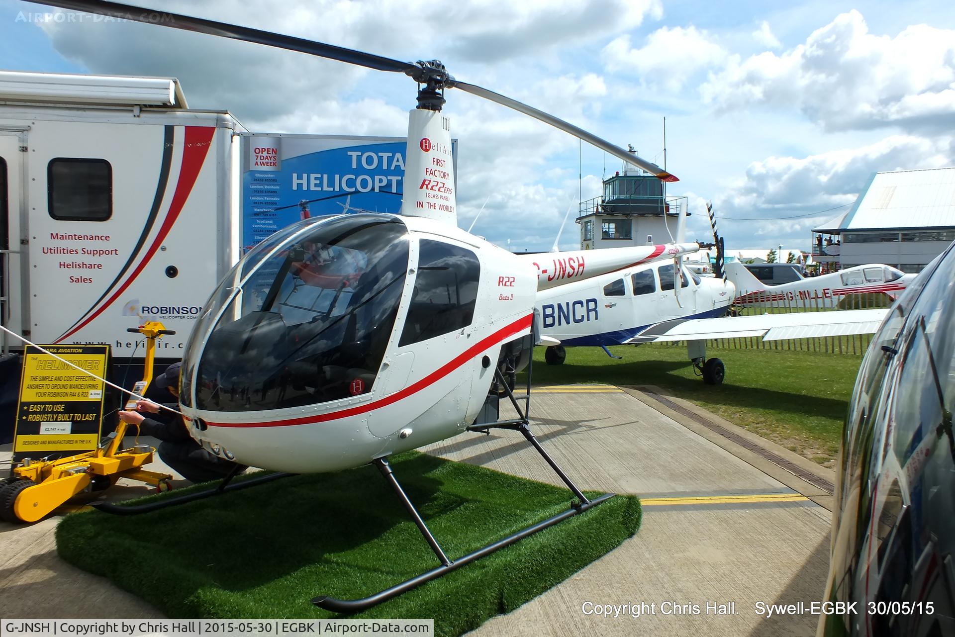 G-JNSH, 2012 Robinson R22 Beta II C/N 4591, at Aeroexpo 2015