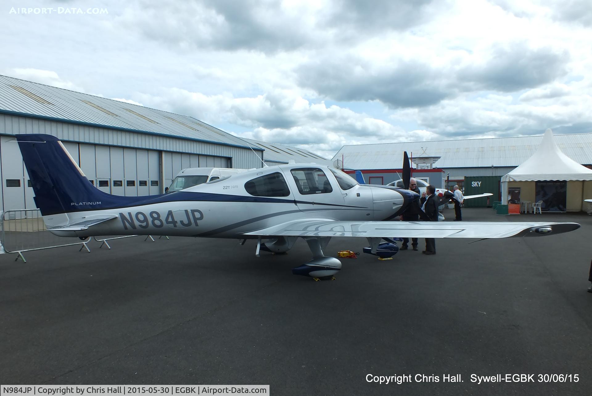 N984JP, 2015 Cirrus SR22T C/N 0984, at Aeroexpo 2015