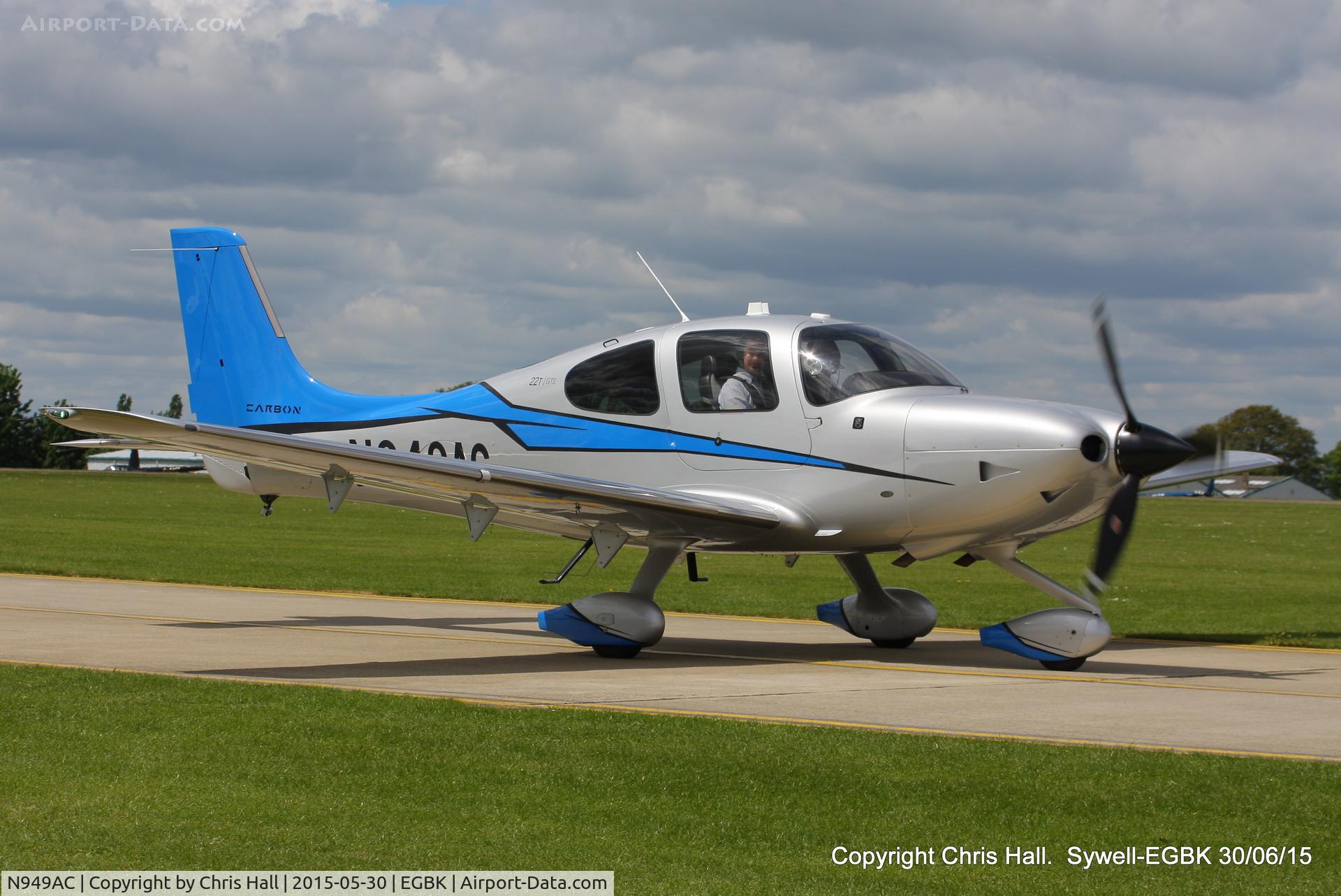 N949AC, 2014 Cirrus SR22T C/N 0833, at Aeroexpo 2015