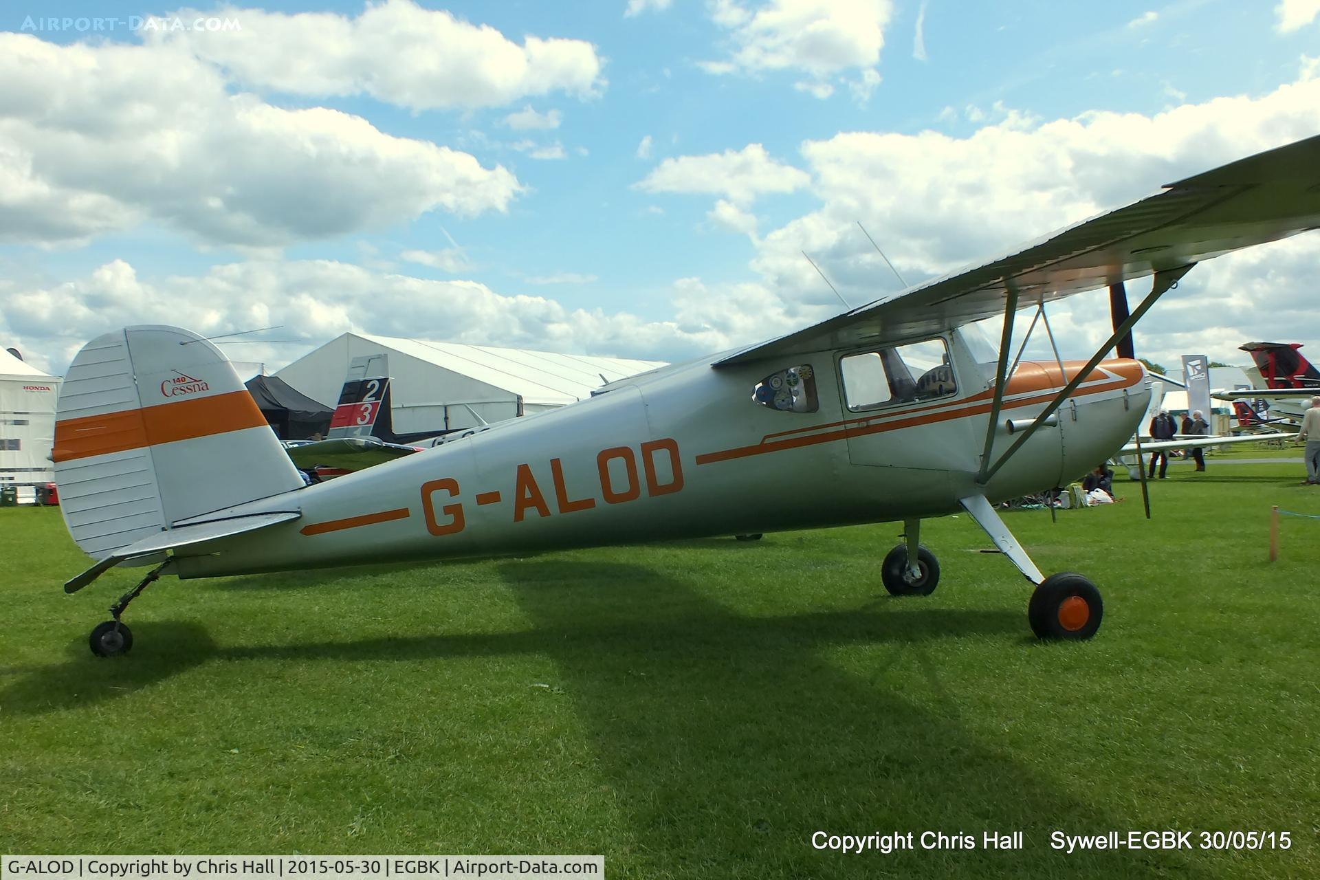 G-ALOD, 1947 Cessna 140 C/N 14691, at Aeroexpo 2015