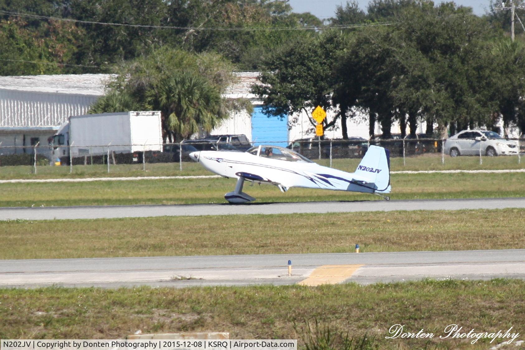 N202JV, 2002 Vans RV-8 C/N 81140, Vans RV-8 (N202JV) arrives at Sarasota-Bradenton International Airport