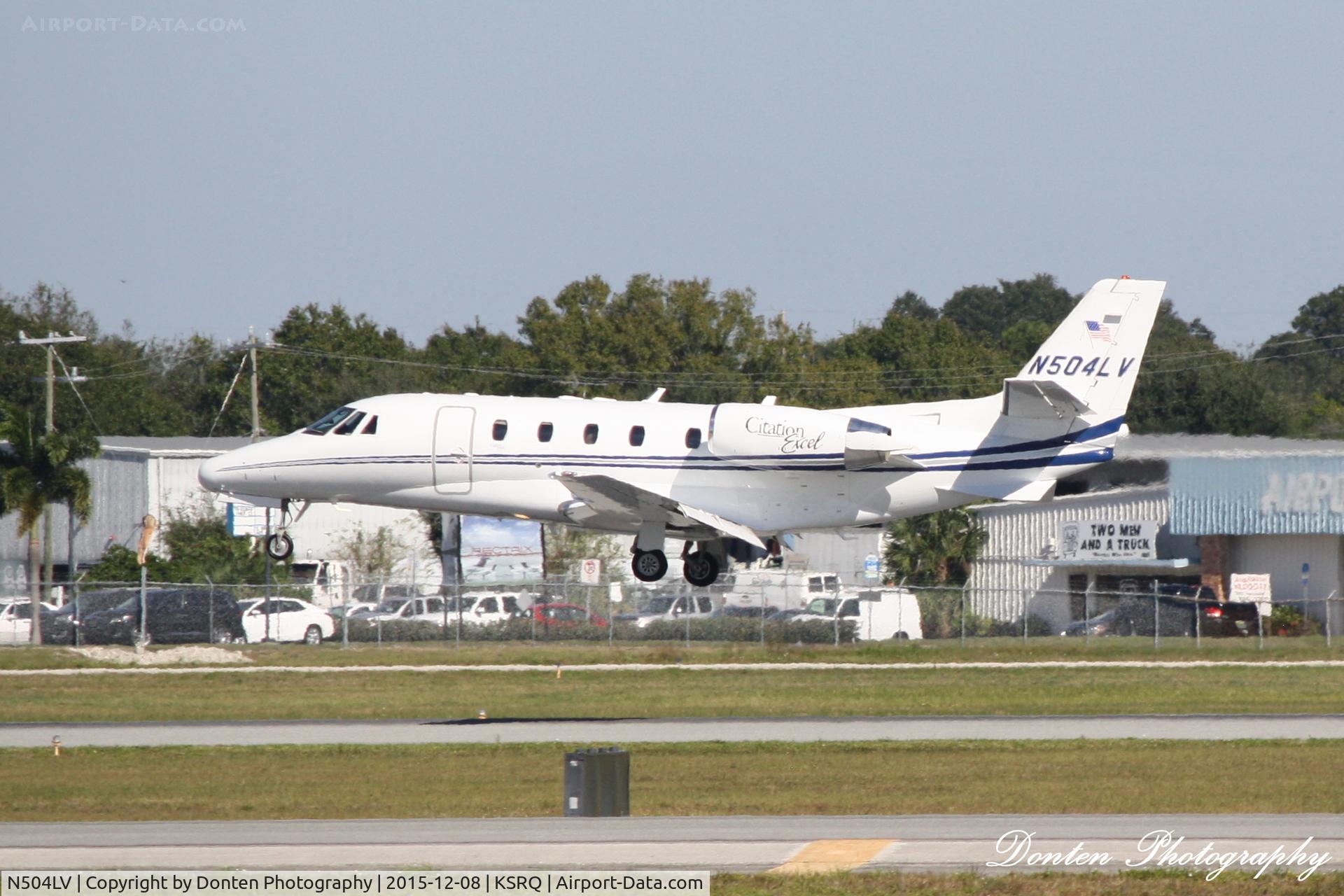 N504LV, 2004 Cessna 560XL C/N 560-5369, Cessna Citation Excel (N504LV) arrives at Sarasota-Bradenton International Airport following flight from Arnold Palmer Regional Airport