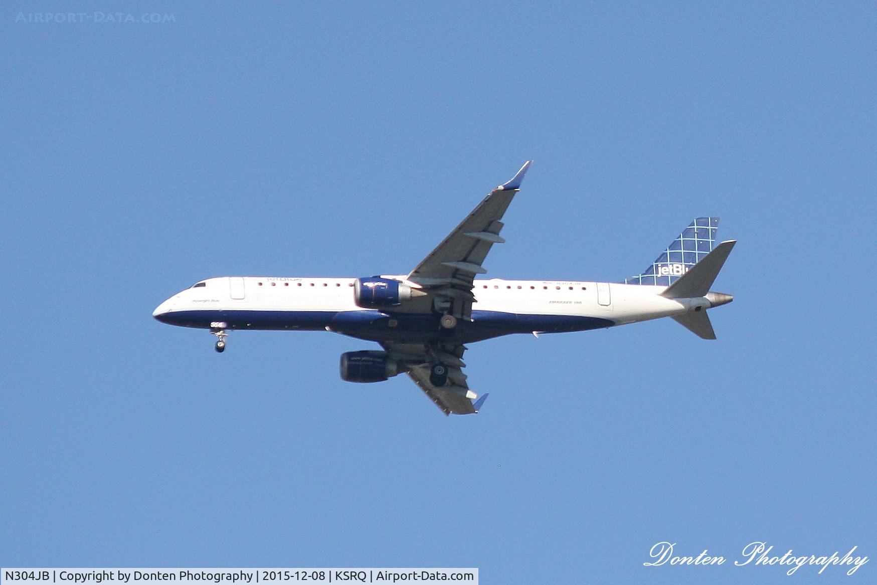 N304JB, 2009 Embraer ERJ-190-100 IGW 190AR C/N 19000257, JetBlue Flight 740 (N304JB) 