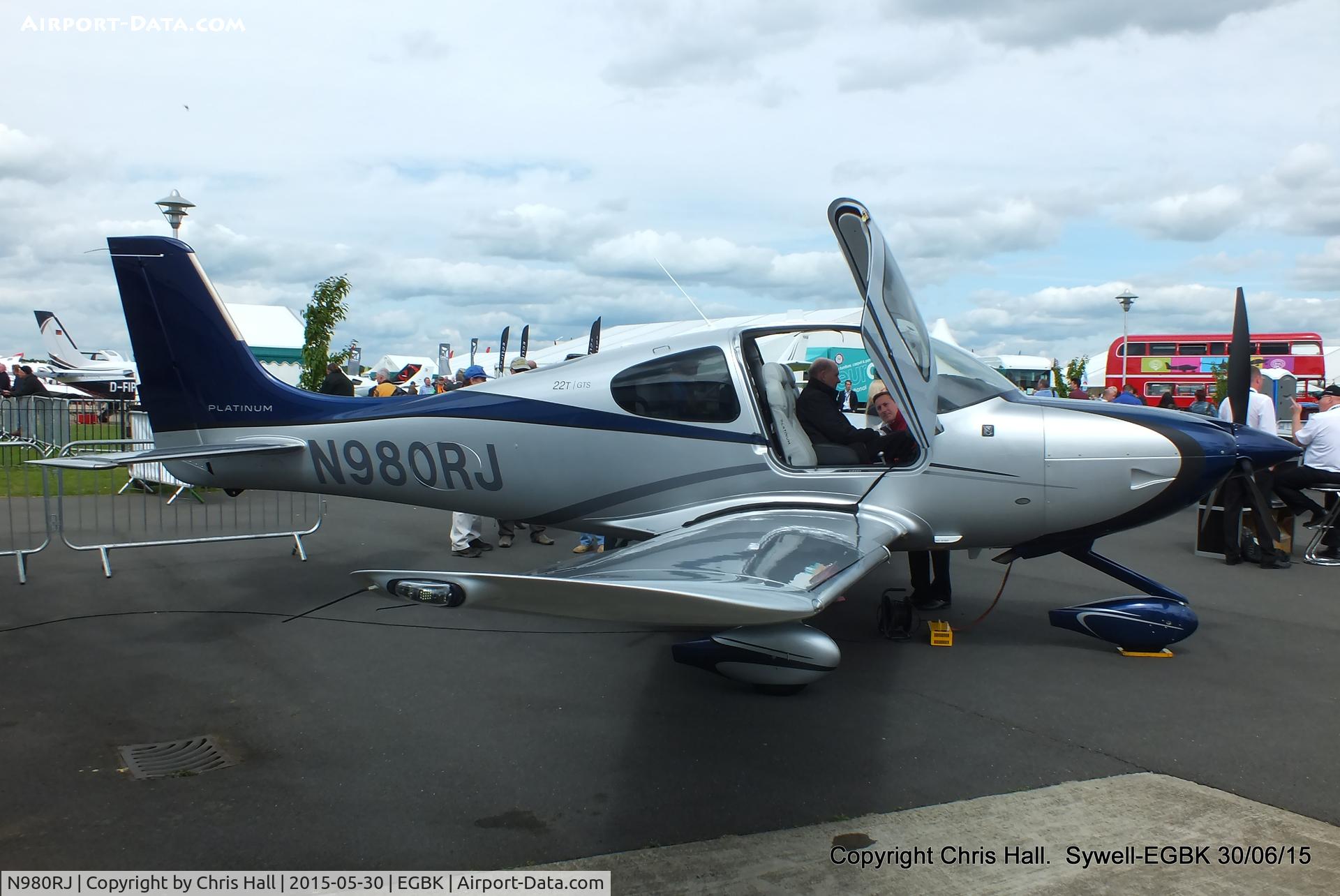 N980RJ, 2015 Cirrus SR22T C/N 980, at Aeroexpo 2015