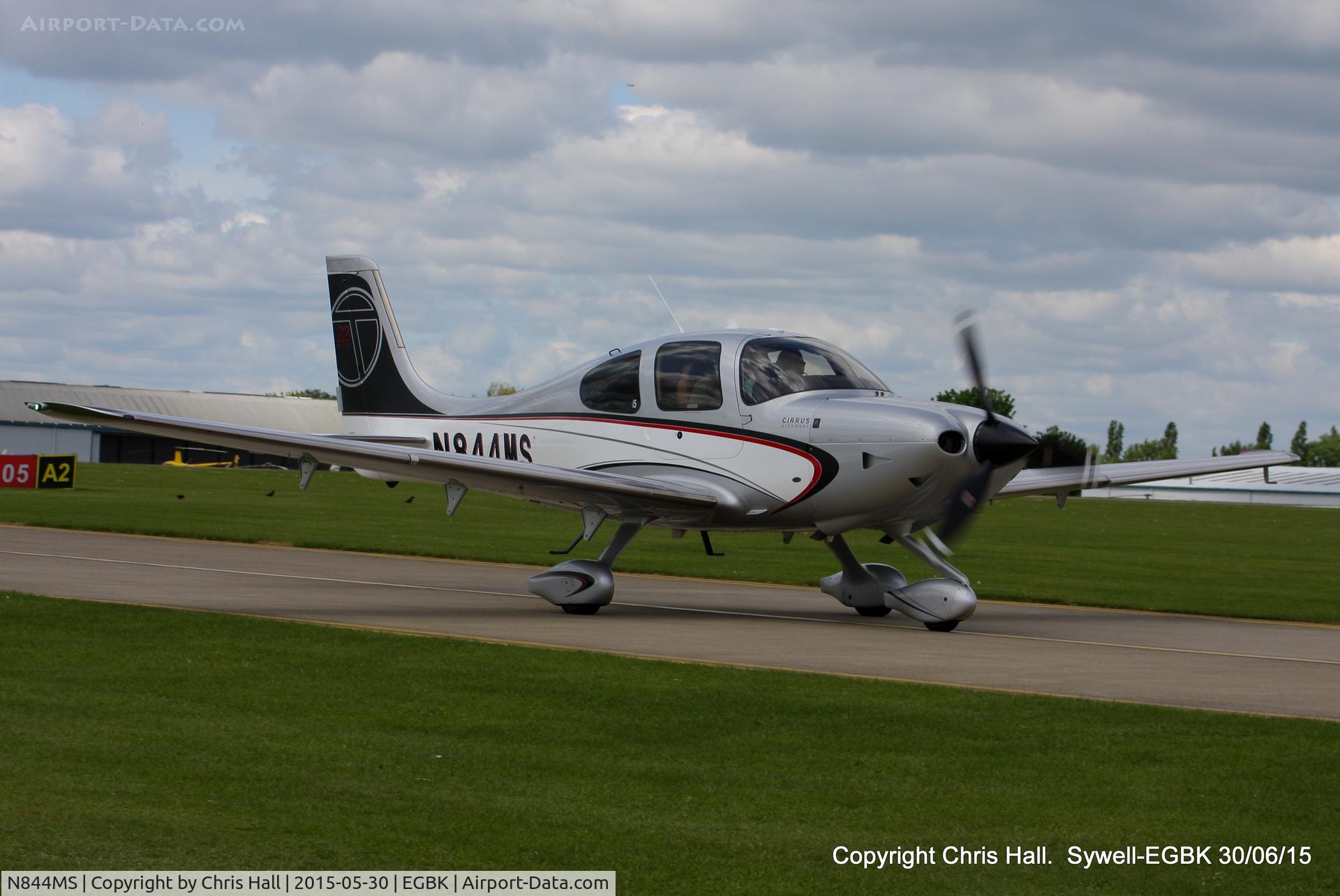N844MS, 2013 Cirrus SR22T C/N 0630, at Aeroexpo 2015