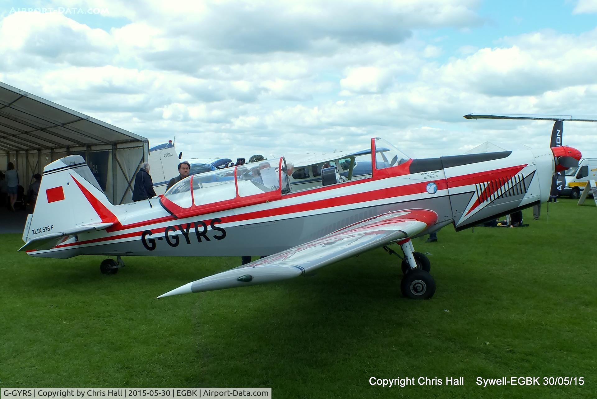 G-GYRS, 1971 Zlin Z-526F Trener Master C/N 1238, at Aeroexpo 2015