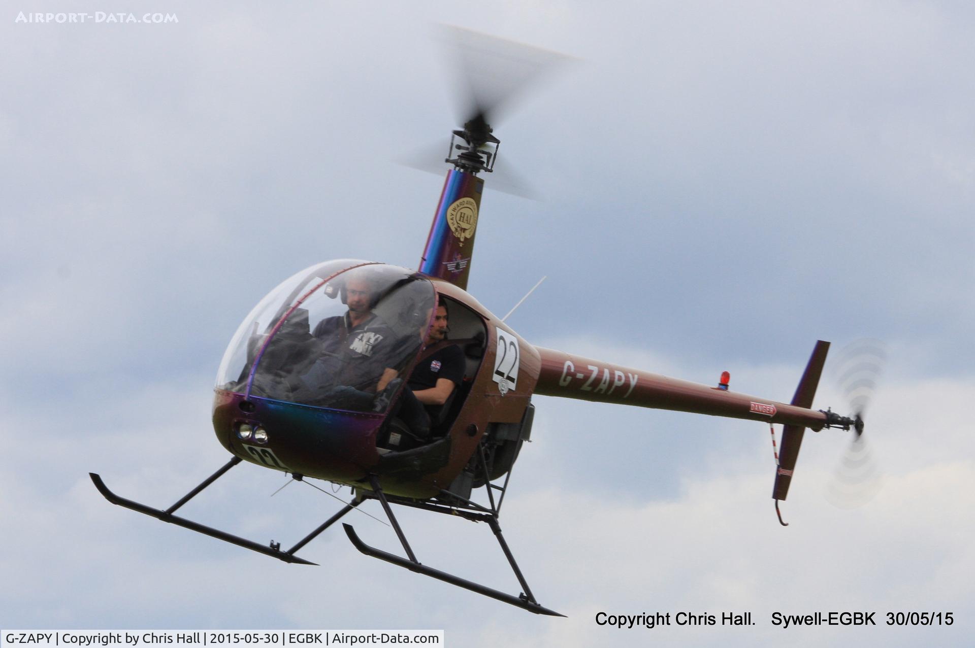 G-ZAPY, 1988 Robinson R22 Beta C/N 0788, at Aeroexpo 2015