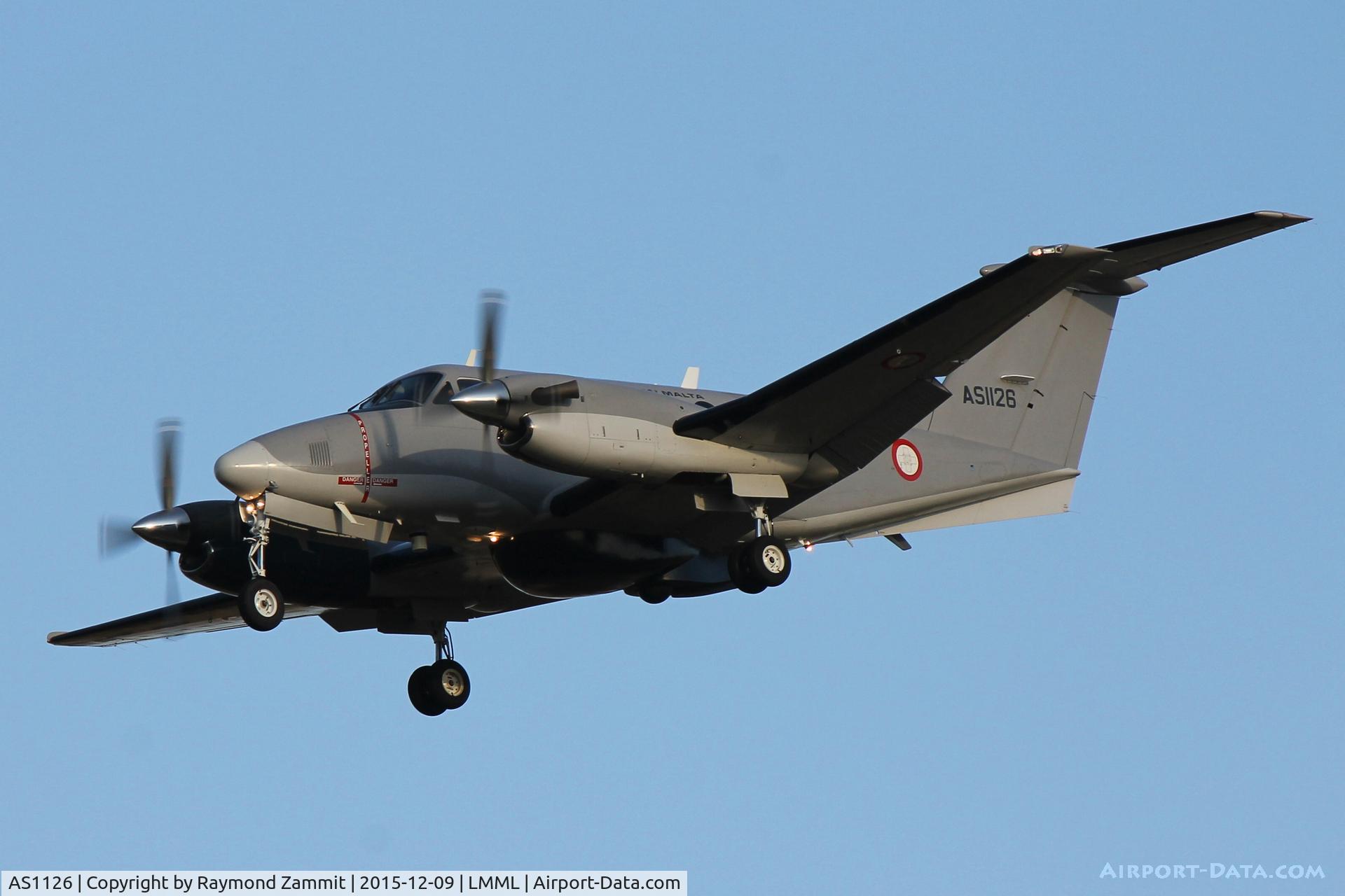 AS1126, 2010 Hawker Beechcraft B200 King Air C/N BB-2016, Hawker Beechcraft B200 AS1126 Armed Forces of Malta