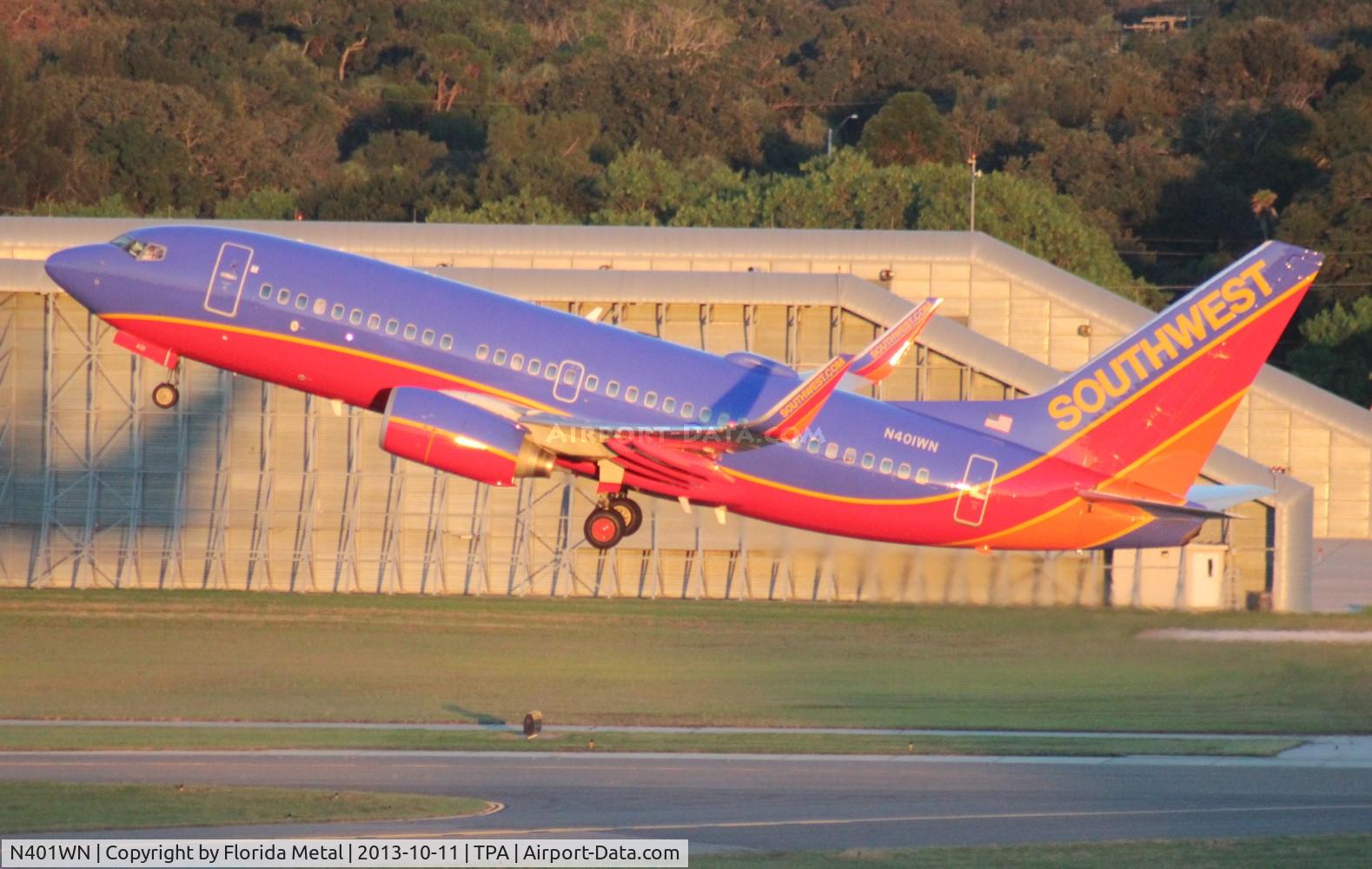 N401WN, 2001 Boeing 737-7H4 C/N 29813, Southwest