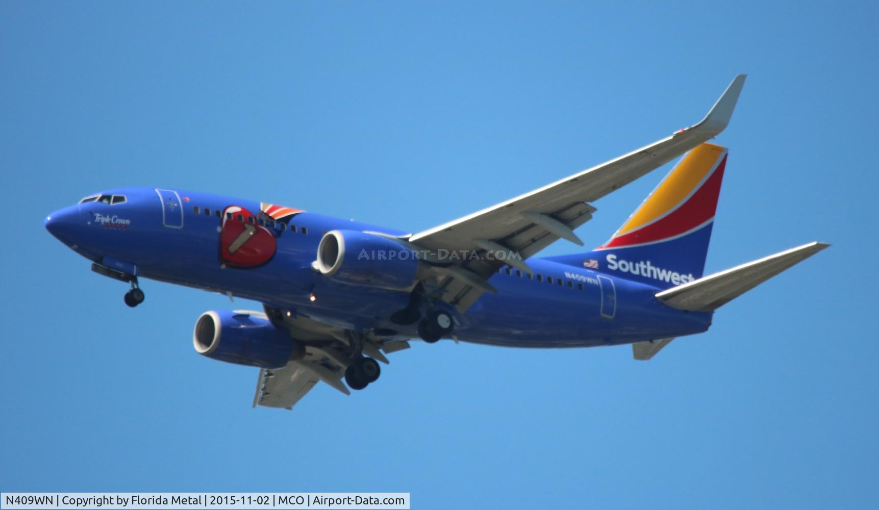 N409WN, 2001 Boeing 737-7H4 C/N 27896, Triple Crown One