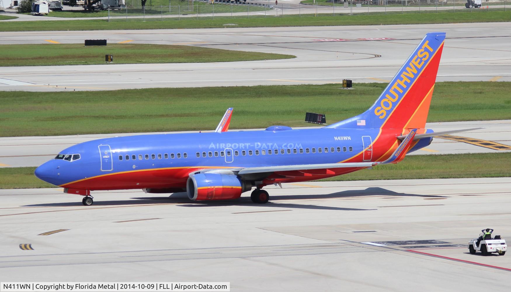 N411WN, 2001 Boeing 737-7H4 C/N 29821, Southwest