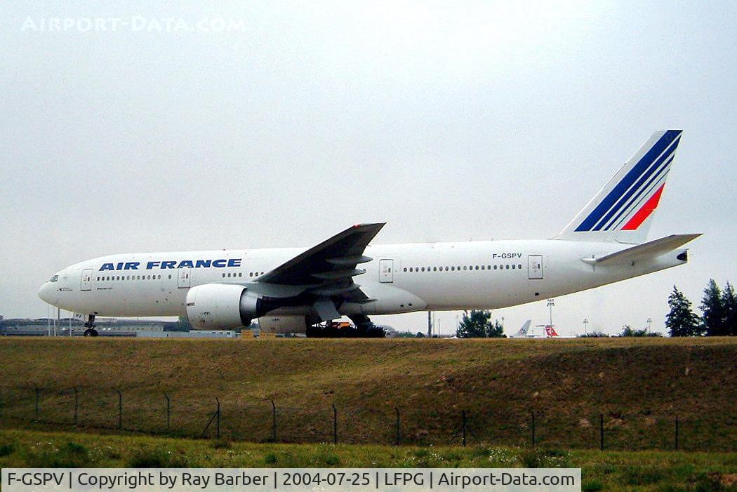 F-GSPV, 2002 Boeing 777-228/ER C/N 28684, Boeing 777-228ER [28684] (Air France) Paris-Charles De Gaulle~F 24/07/2004