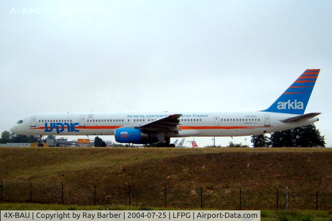 4X-BAU, 1999 Boeing 757-3E7 C/N 30178, Boeing 757-3E7 [30178] (Arika) Paris-Charles De Gaulle~F 25/07/2004