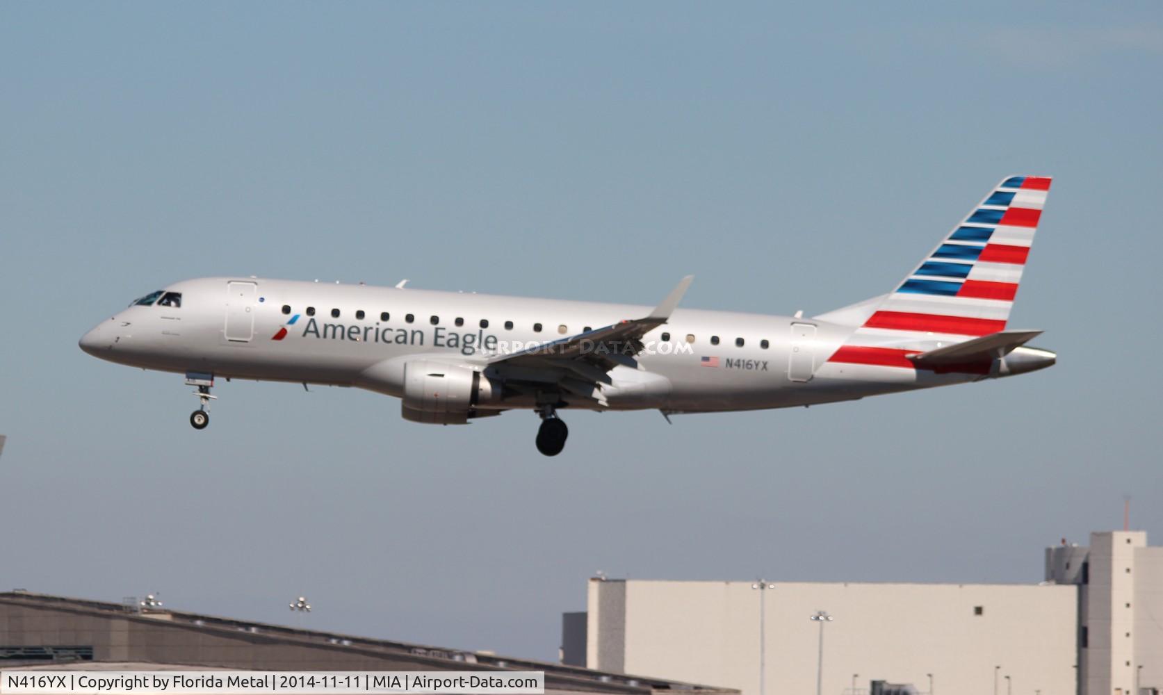 N416YX, 2013 Embraer 175LR (ERJ-170-200LR) C/N 17000381, American Eagle