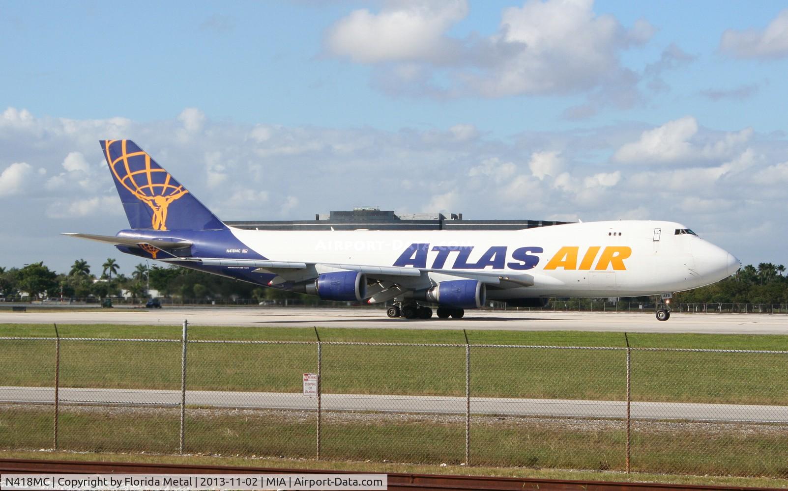 N418MC, 2002 Boeing 747-47UF C/N 32840, Atlas Air