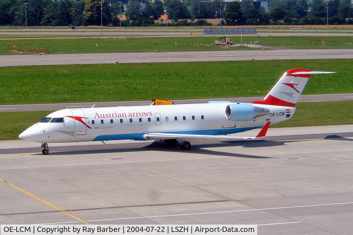 OE-LCM, 1997 Canadair CRJ-200LR (CL-600-2B19) C/N 7205, Canadair CRJ-200LR [7205] (Austrian Arrows) Zurich~HB 22/07/2004