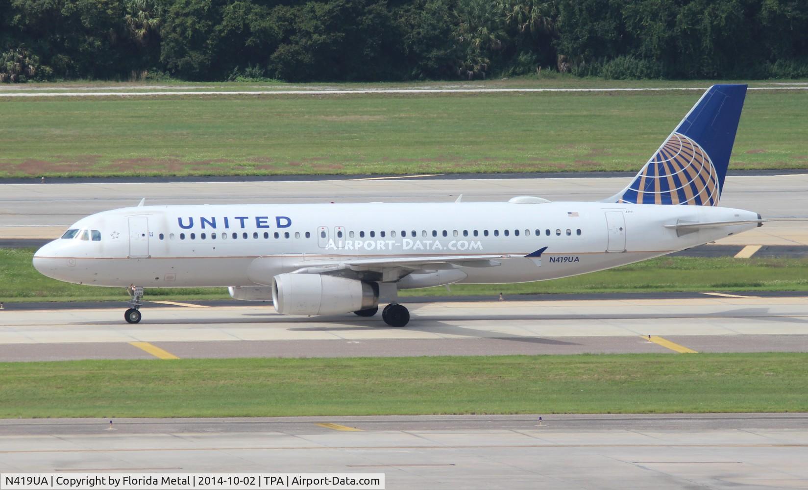 N419UA, 1994 Airbus A320-232 C/N 487, United