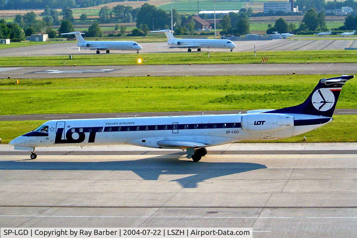 SP-LGD, 2000 Embraer EMB-145EP (ERJ-145EP) C/N 145244, Embraer ERJ-145EP [145244] (LOT Polish Airlines) Zurich~HB 22/07/2004
