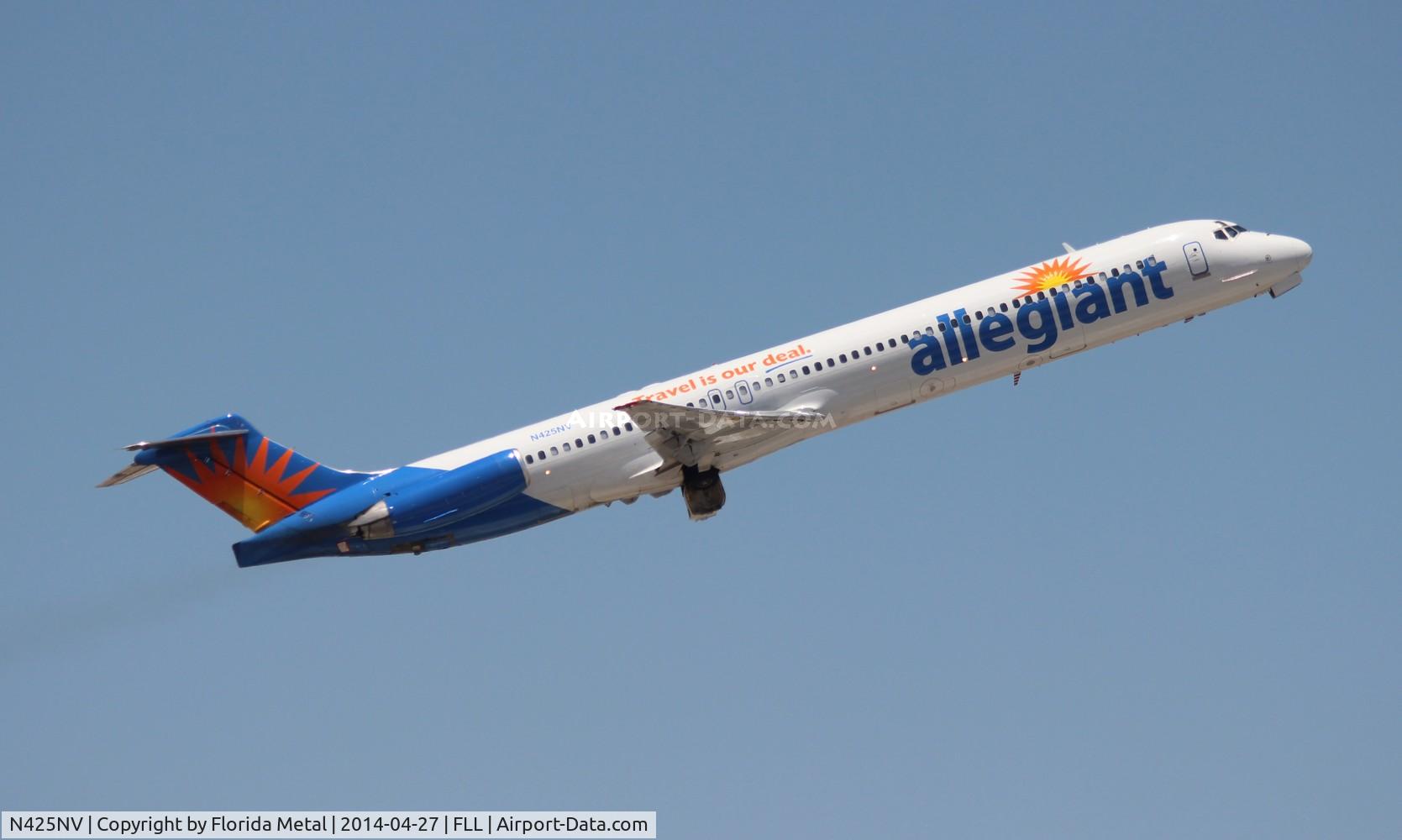 N425NV, 1986 McDonnell Douglas MD-82 (DC-9-82) C/N 49438, Allegiant Air