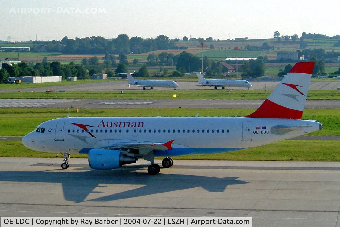 OE-LDC, 2004 Airbus A319-112 C/N 2262, Airbus A319-112 [2262] (Austrian Airlines) Zurich~HB 22/07/2004