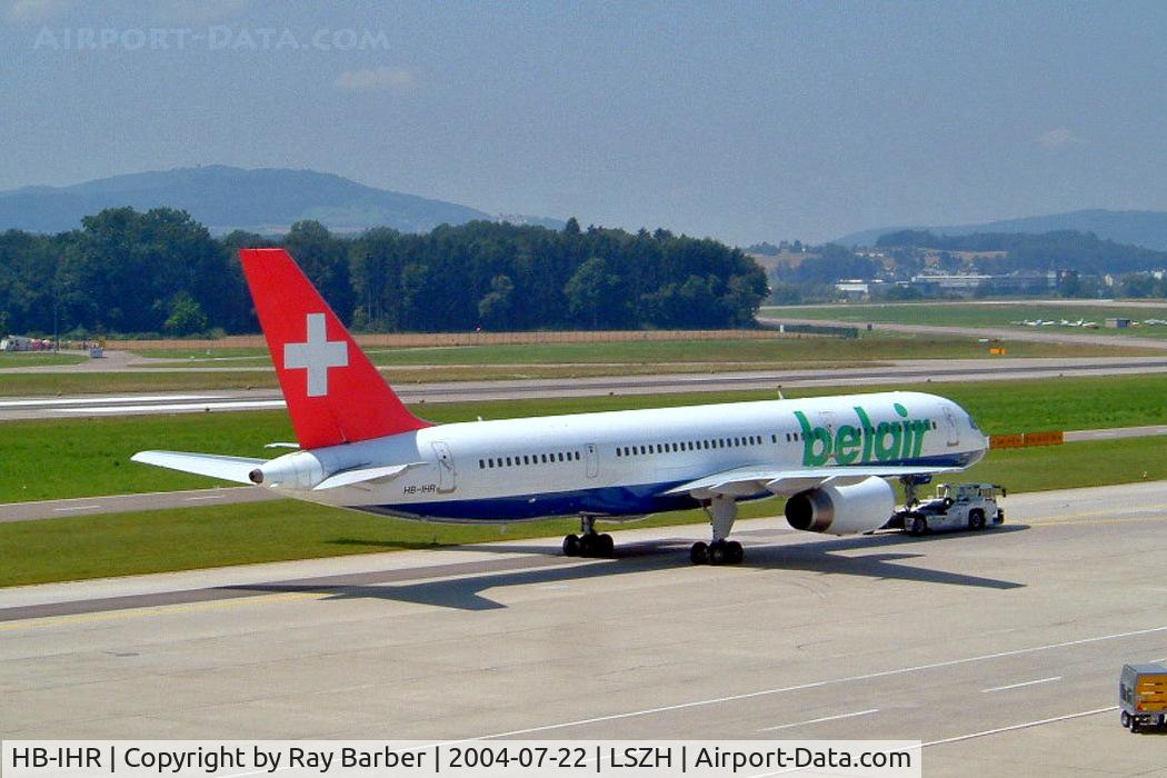 HB-IHR, 2000 Boeing 757-2G5 C/N 29379, Boeing 757-2G5 [29379] (Belair Airlines) Zurich~HB 22/07/2004