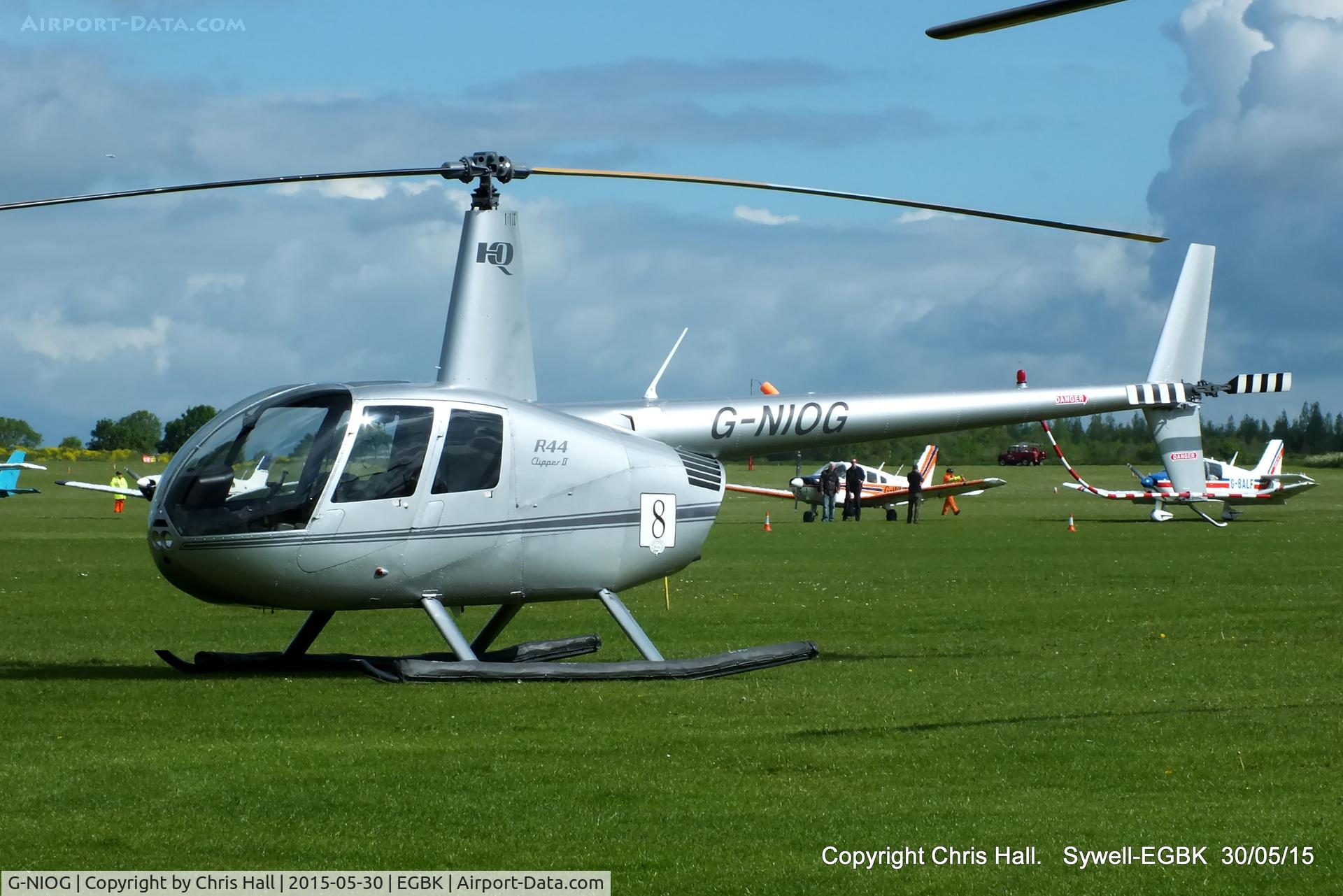 G-NIOG, 2004 Robinson R44 Clipper II C/N 10471, at Aeroexpo 2015