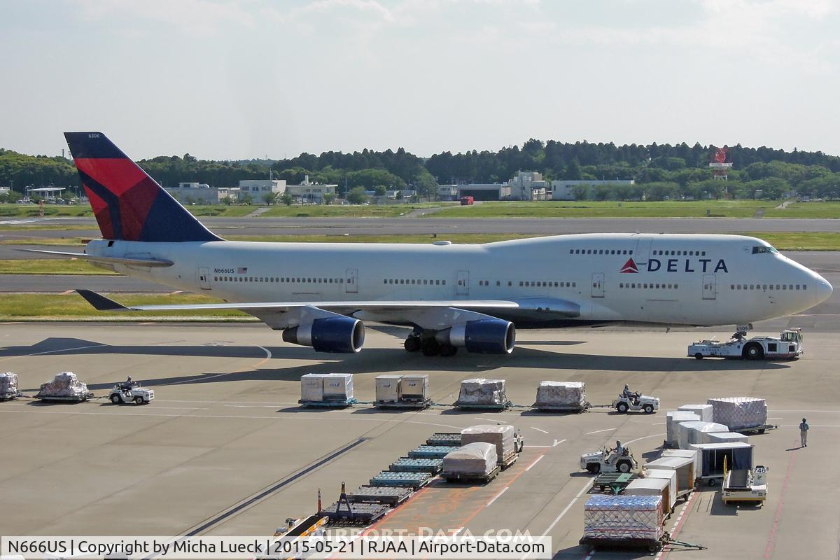 N666US, 1989 Boeing 747-451 C/N 23821, At Narita