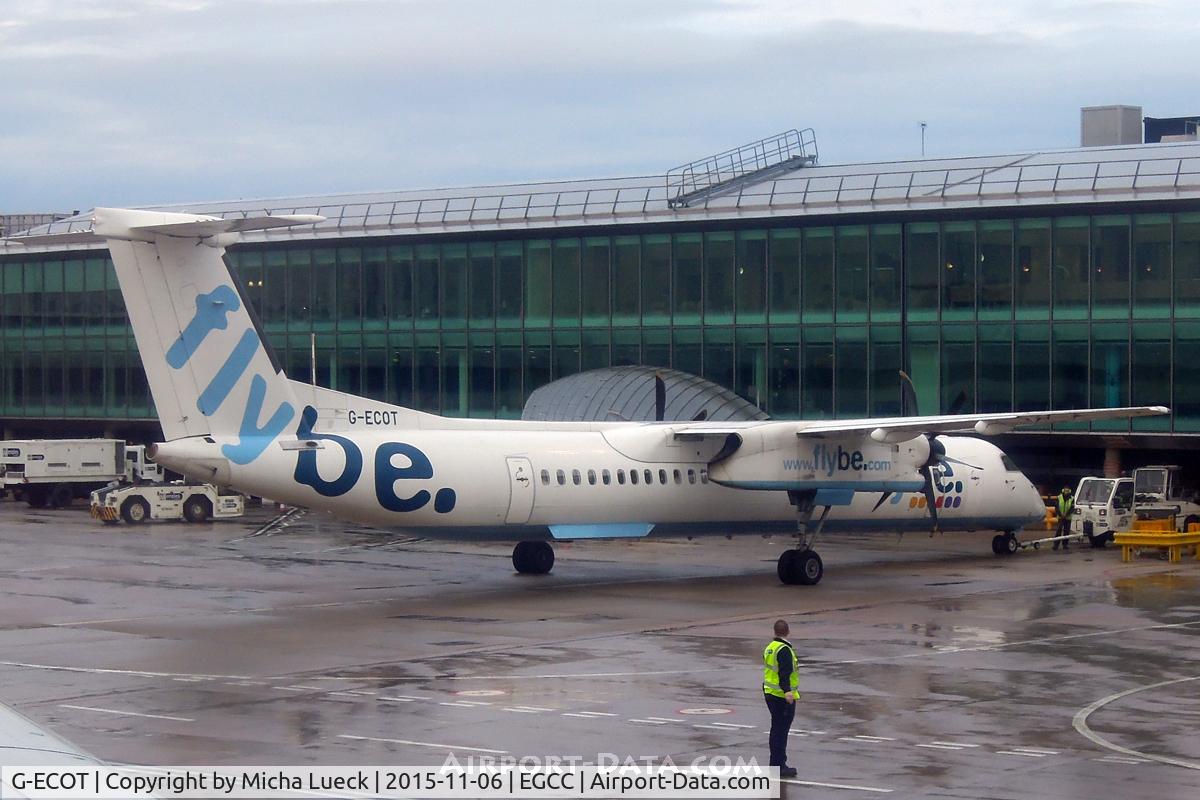 G-ECOT, 2009 De Havilland Canada DHC-8-402Q Dash 8 C/N 4251, At Manchester