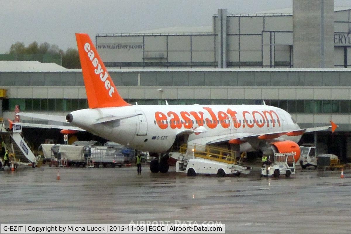 G-EZIT, 2005 Airbus A319-111 C/N 2538, At Manchester