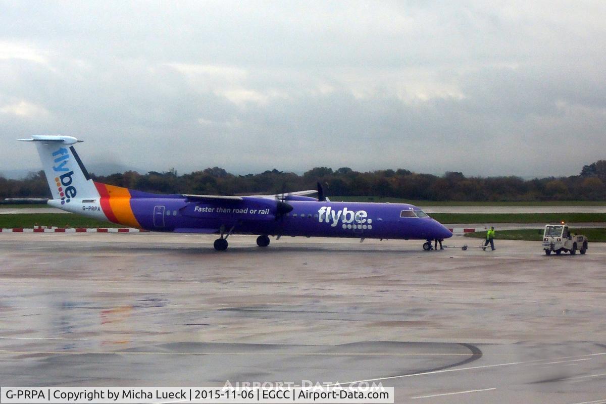 G-PRPA, 2008 De Havilland Canada DHC-8-402 Dash 8 C/N 4187, At Manchester