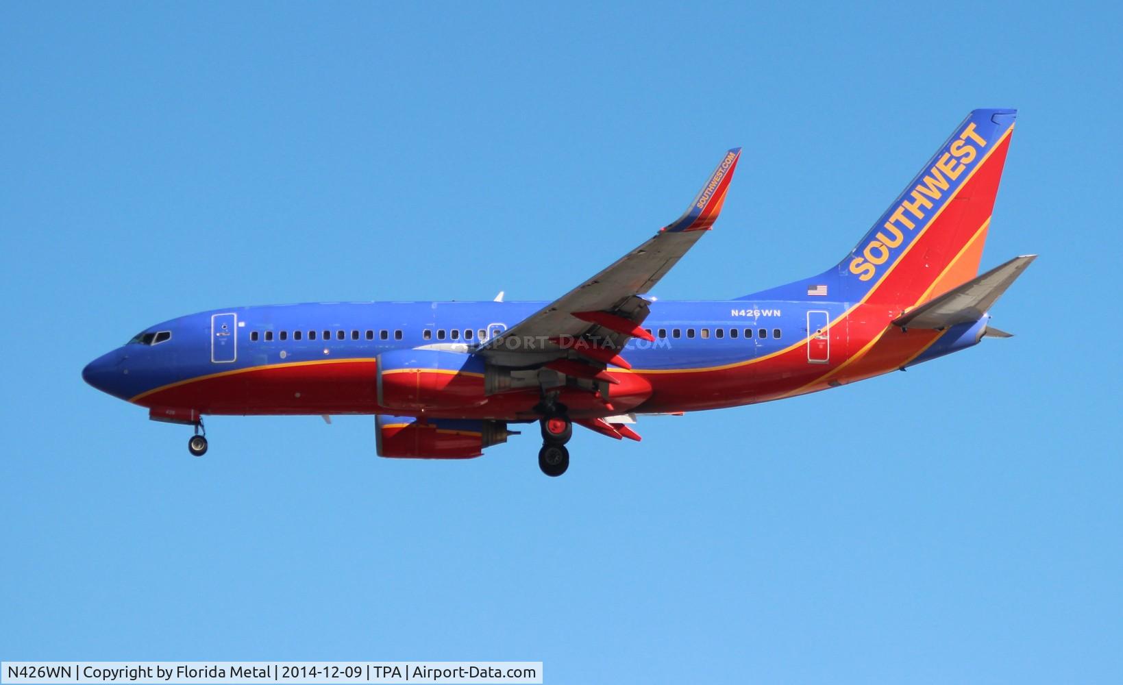 N426WN, 2002 Boeing 737-7H4 C/N 29830, Southwest