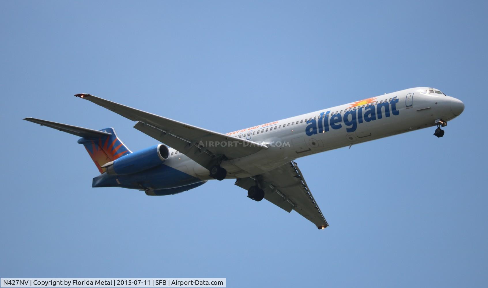 N427NV, 1986 McDonnell Douglas MD-82 (DC-9-82) C/N 49436, Allegiant Air
