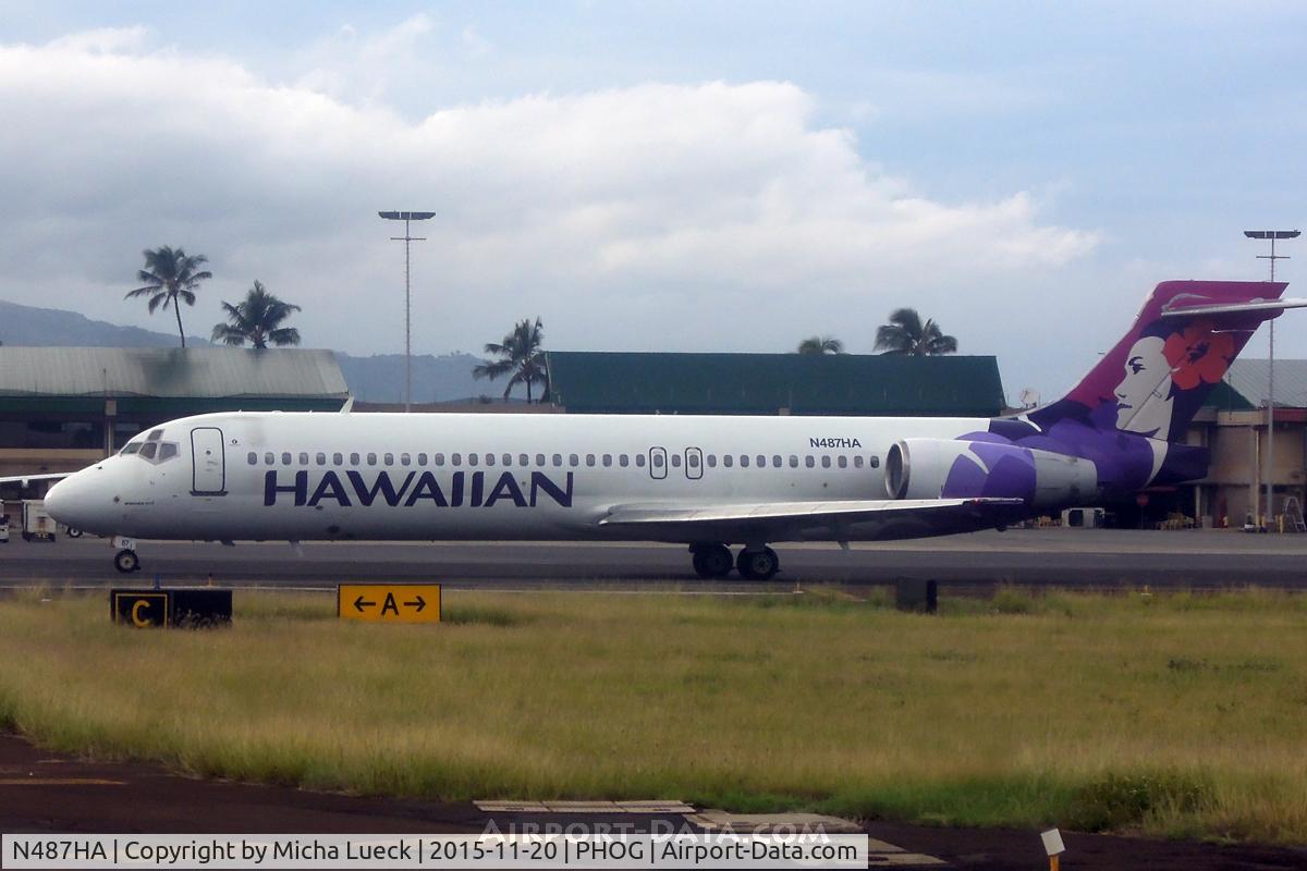 N487HA, 2001 Boeing 717-200 C/N 55132, At Kahului
