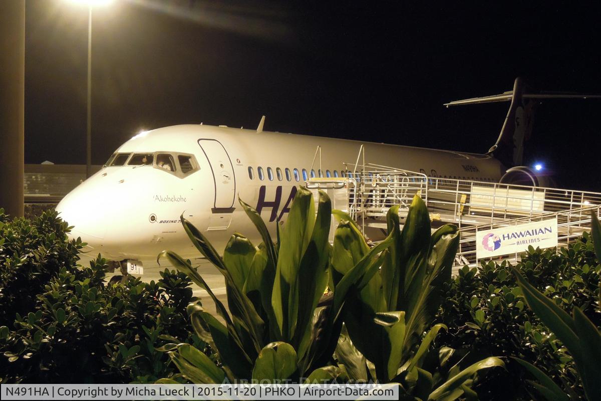 N491HA, 2003 Boeing 717-200 C/N 55175, At Kailua-Kona
