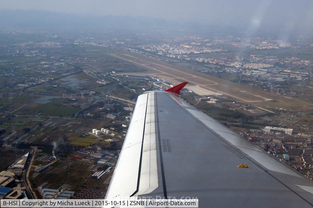 B-HSI, 1999 Airbus A320-232 C/N 0930, Climbing out of Ningbo