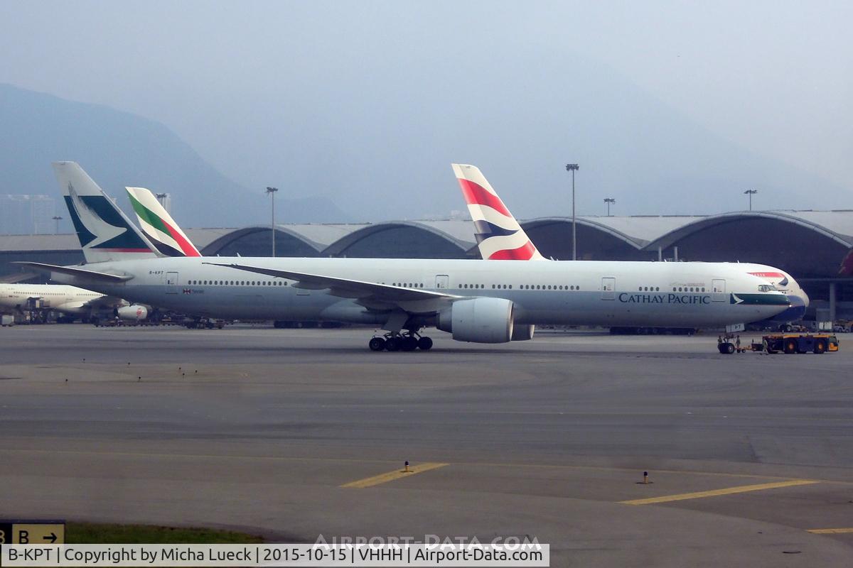 B-KPT, 2011 Boeing 777-367/ER C/N 37896, At Hong Kong