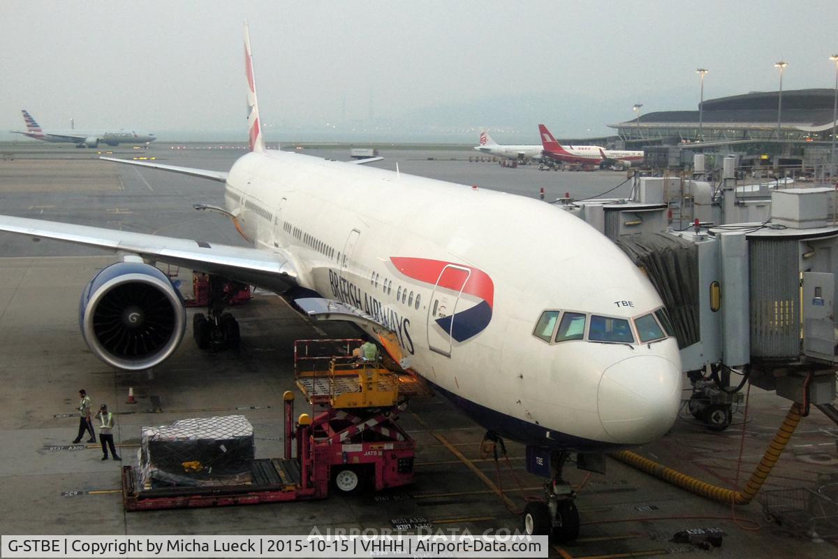 G-STBE, 2011 Boeing 777-36N/ER C/N 38696, At Hong Kong