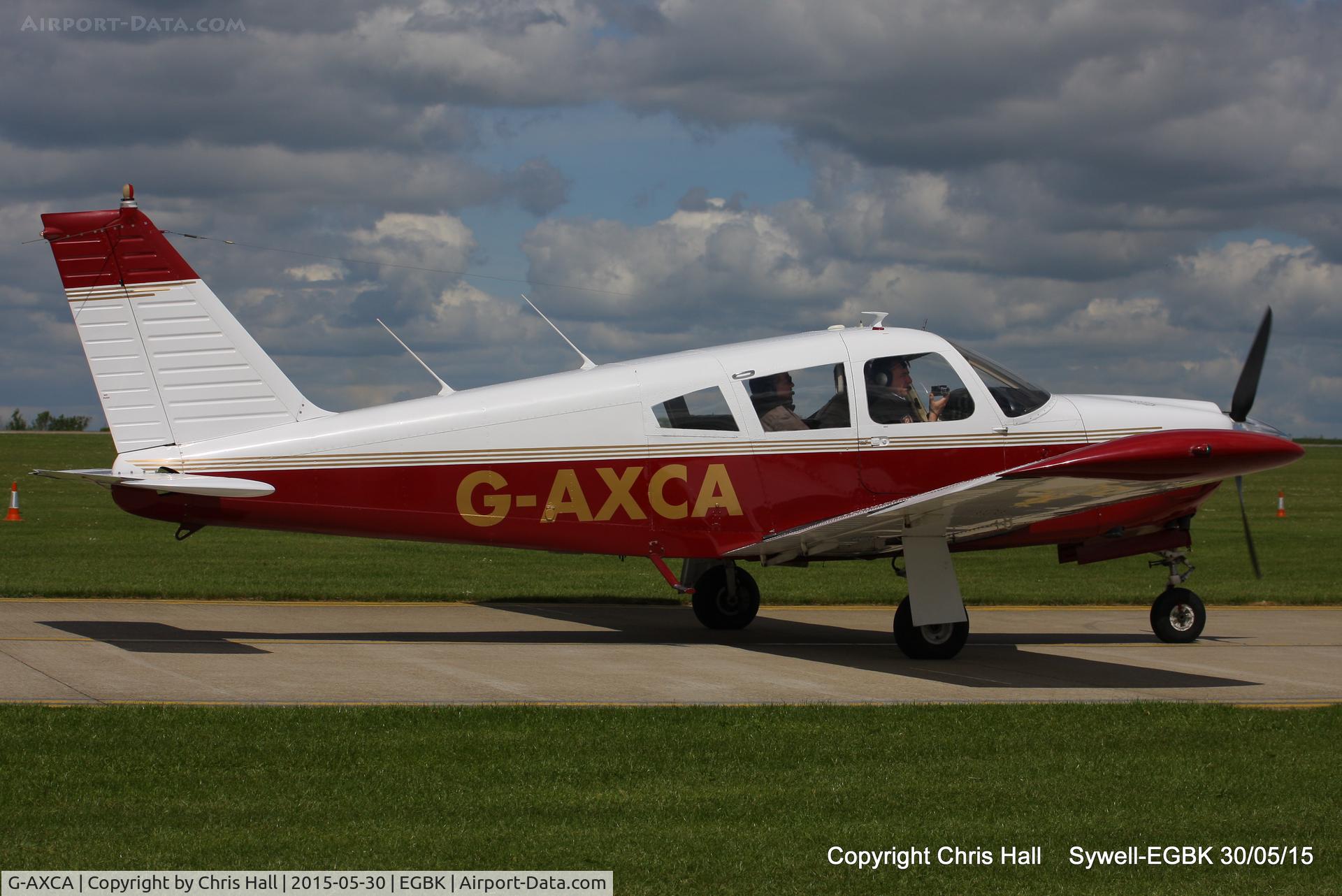 G-AXCA, 1969 Piper PA-28R-200 Cherokee Arrow C/N 28R-35053, at Aeroexpo 2015
